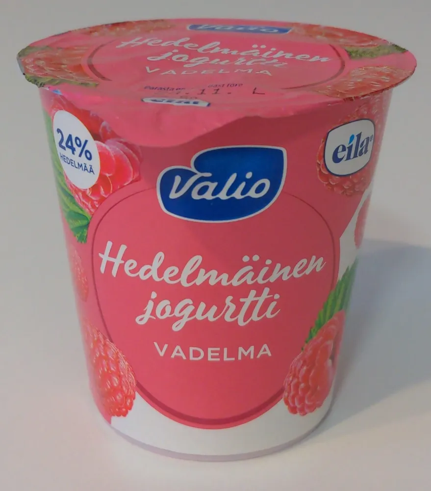 Hedelmäinen jogurtti vadelma