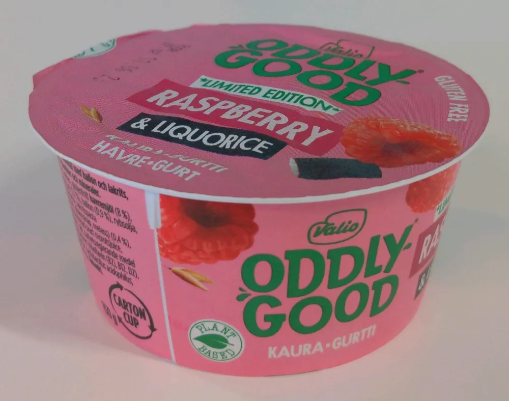 OddlyGood kauragurtti raspberry & liquorice