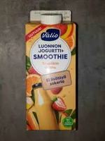 Juotava mango-banaan-mansikka-appelsiinijogurtti