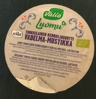 Valio Luomu turkkilainen kerrosjogurtti 150 g vadelma-mustikka laktoositon