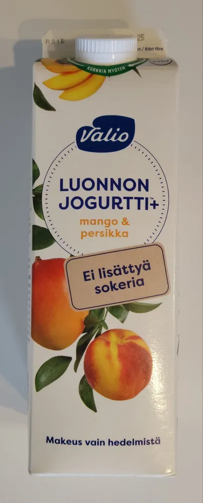 Luonnonjogurtti+ mango & persikka