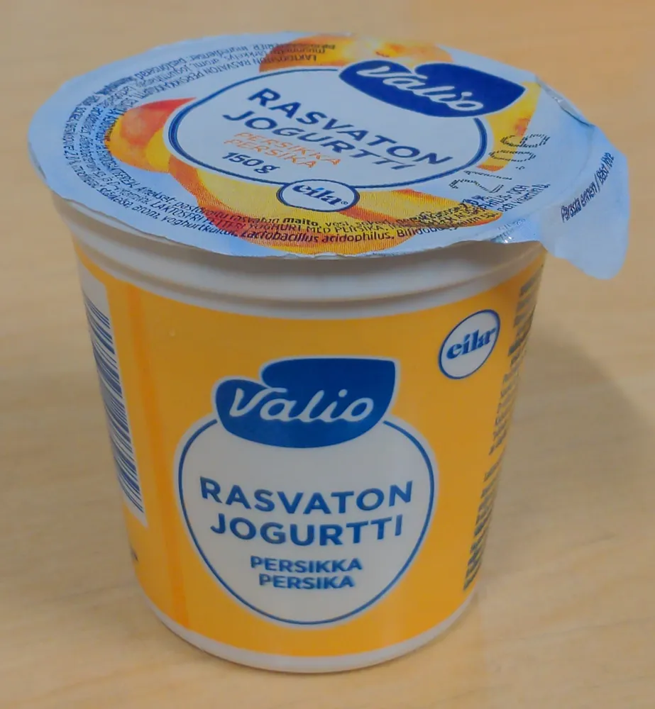 Rasvaton jogurtti persikka