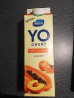 Yoghurt, persika och papaya