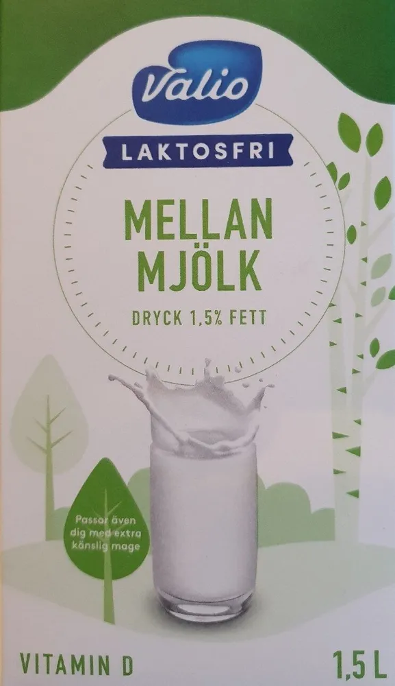 Valio Eila laktosfri mellanmjölkdryck