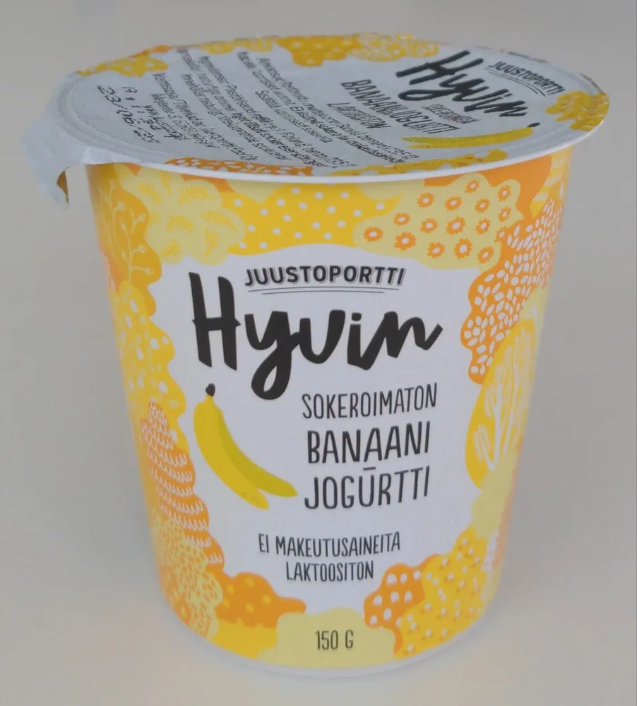 Sokeroimaton banaani jogurtti