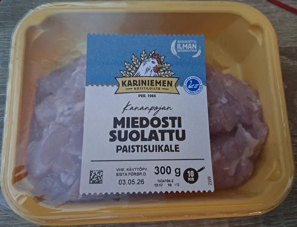 Kananpojan Miedosti Suolattu Paistisuikale