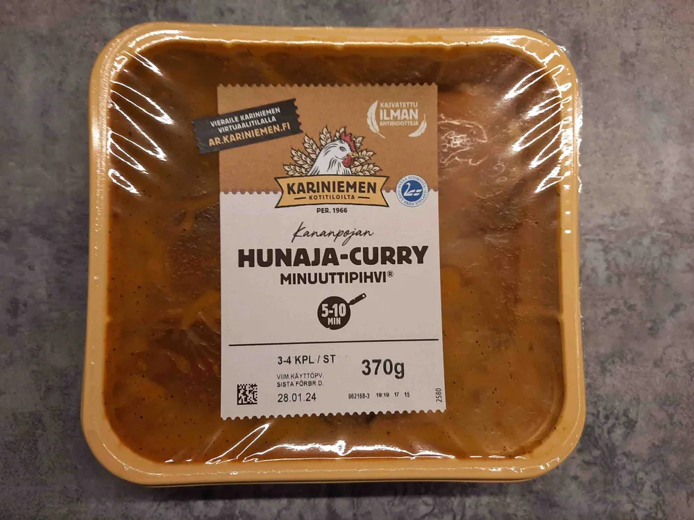 Hunaja-curry Minuutipihvi