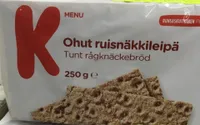 Ohut ruisnäkkileipä