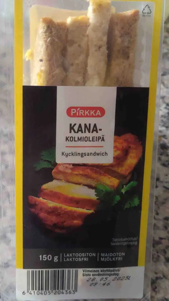 Kanakolmioleipä