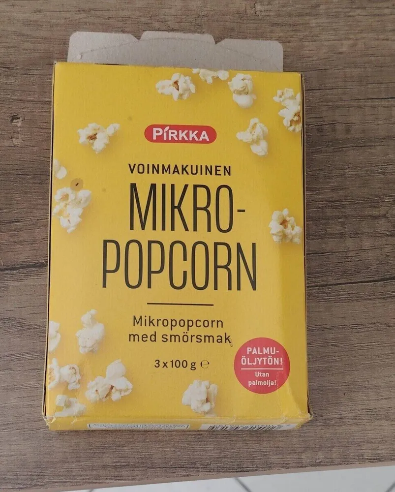 Voinmakuinen mikropopcorn