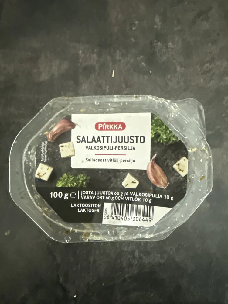 Salaattijuusto valkosipuli-persilja