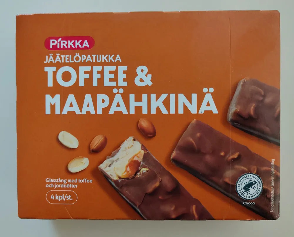 Toffee Maapähkinä Jäätelöpuikko