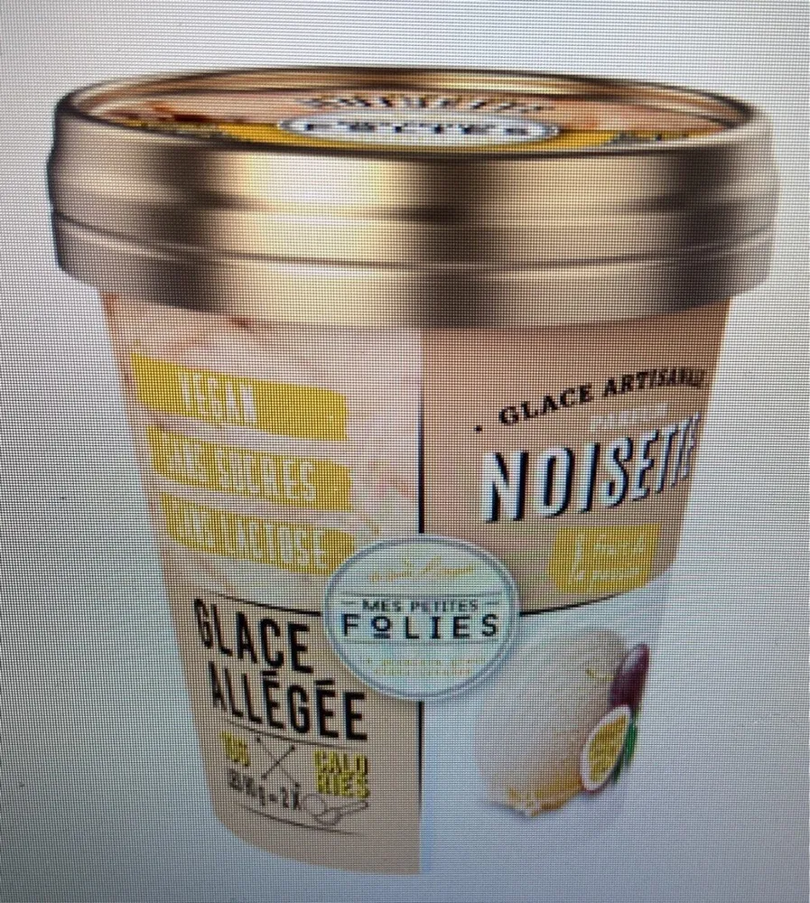 Glace Parfum Noisette et Eclats de Noisette