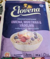 Annospikapuuro, omena,mustikka ja vadelma