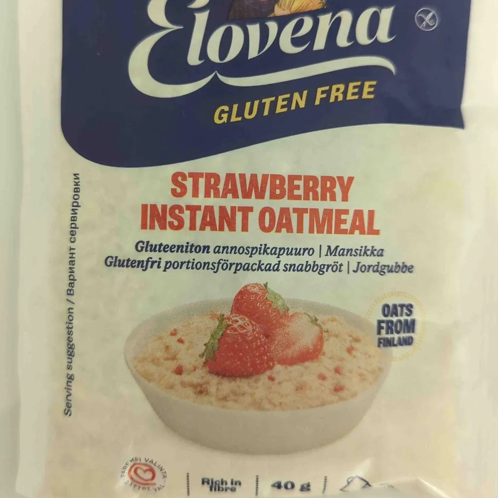 Strawberry instant oatmeal