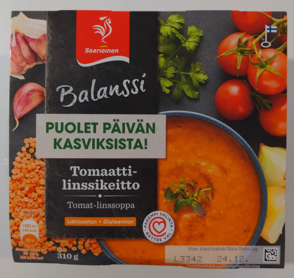 Balanssi Tomaatti-linssikeitto