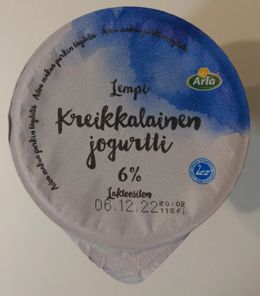 Kreikkalainen Jogurtti 6%