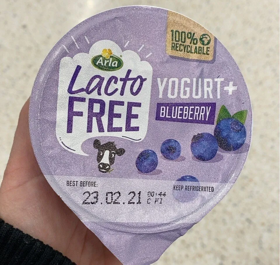 Yogurt+ lacto free blunerry