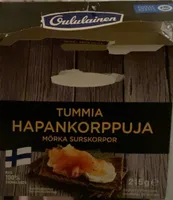 Oululainen Tummia Hapankorppuja 215G Hapankorppu