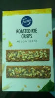 Roasted rye crisps - melon seeds