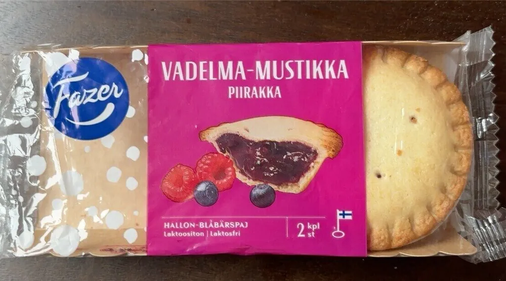 Vadelma-Mustikka Piiraka