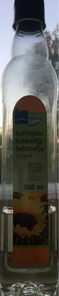 Luomu Auringonkukkaöljy