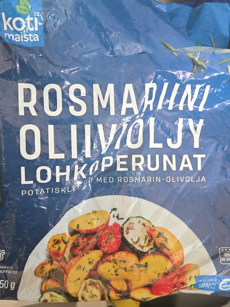 Rosmariini Oliiviöljy Lohkoperunat
