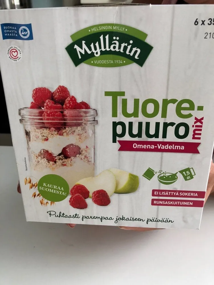 Tuorepuuro mix Omena-vadelma