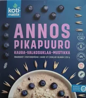 Annos Pikapuuro Kaura-valkosuklaa-mustikka