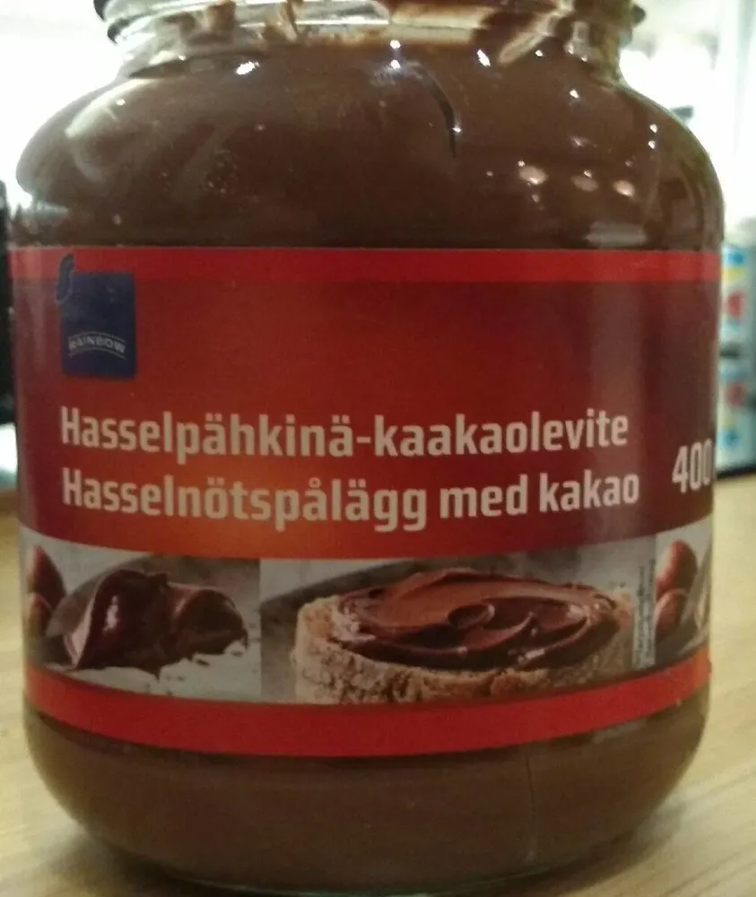Hasselpähkinä-kaakaolevite