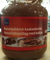Hasselpähkinä-kaakaolevite