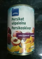 Persikat viipaleina sokeriliemessä