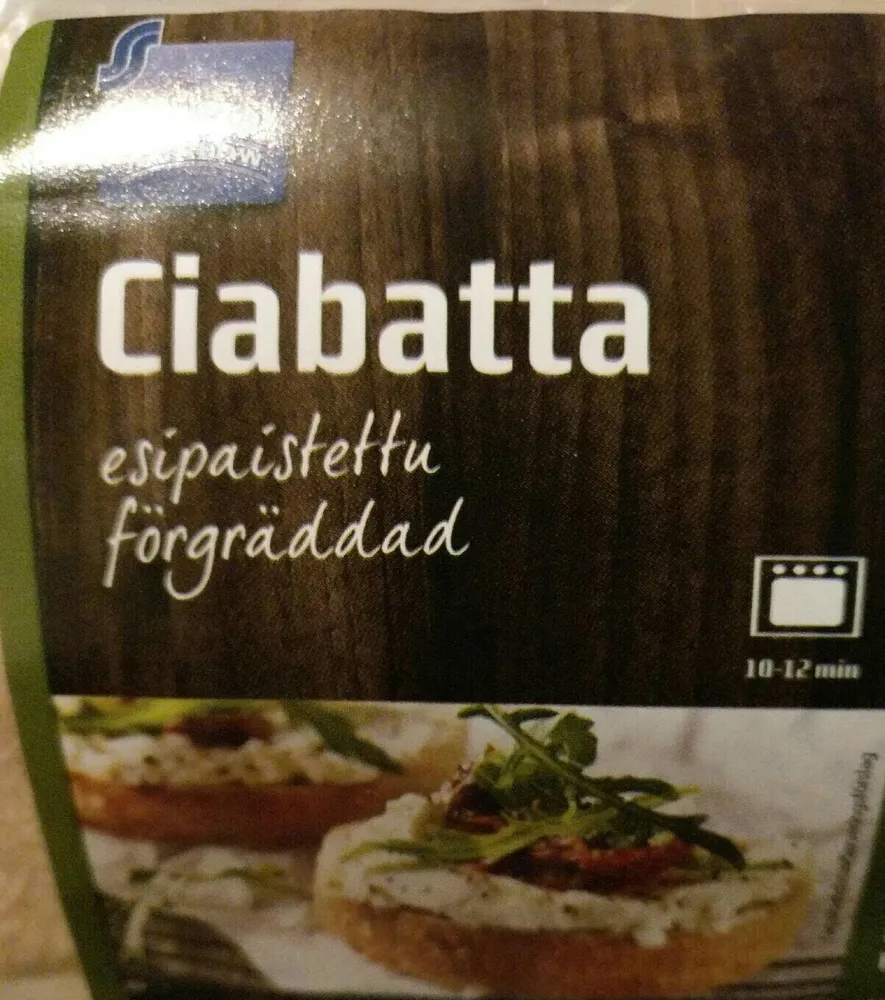 Ciabatta esipaistettu
