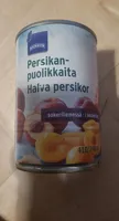 Rainbow Persikanpuolikkaita