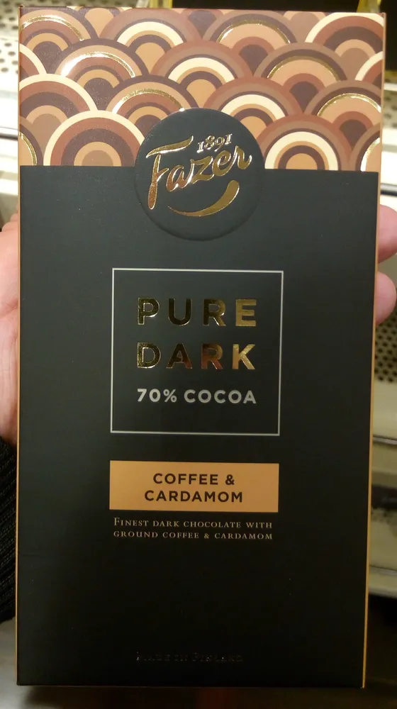 Pure Dark 70% Cocoa Coffee & Cardamon