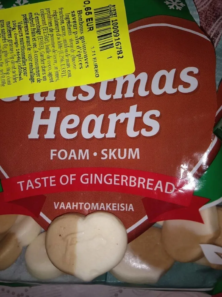 Bonbons guimauve Christmas Hearts