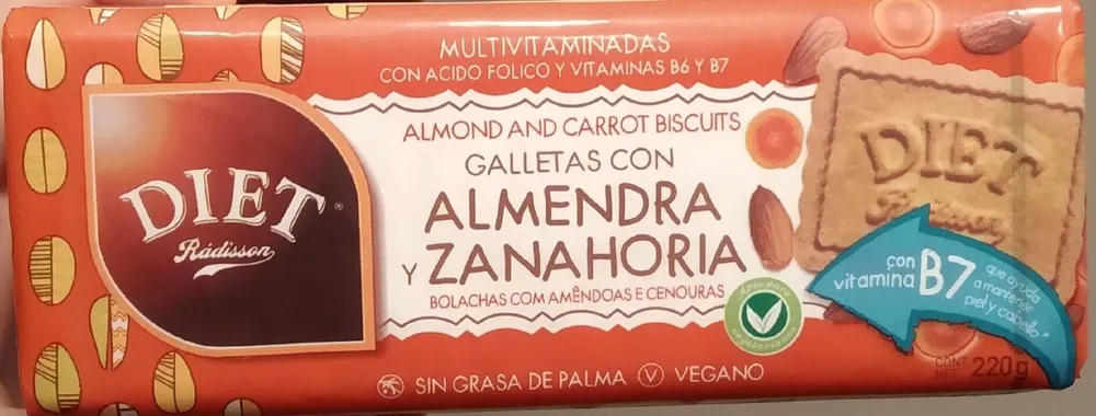 Galletas con almendra y zanahoria