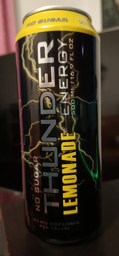 Thunder Energy Lemonade (no sugar)