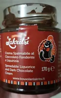 Crema spalmabile al cioccolato fondente e liquirizia
