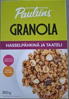 Granola hasselpähkinä ja taateli