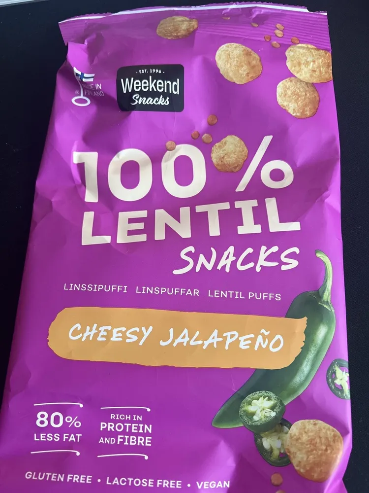 Lentil Snacks Cheesy Jalapeno