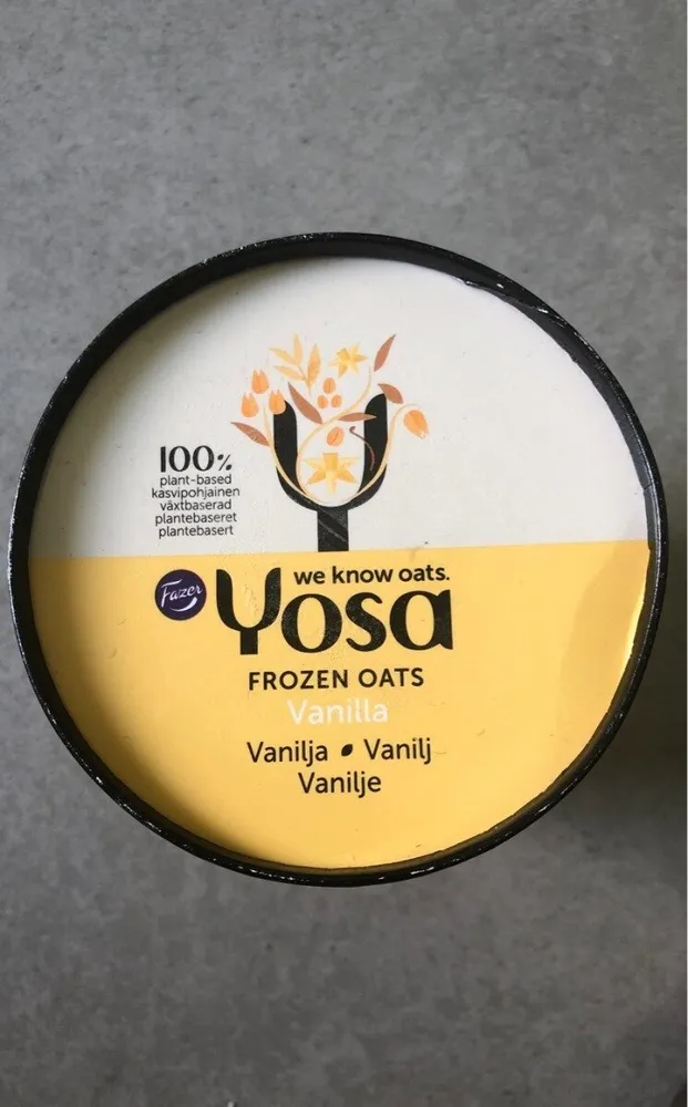 Yosa frozen oats vanilla