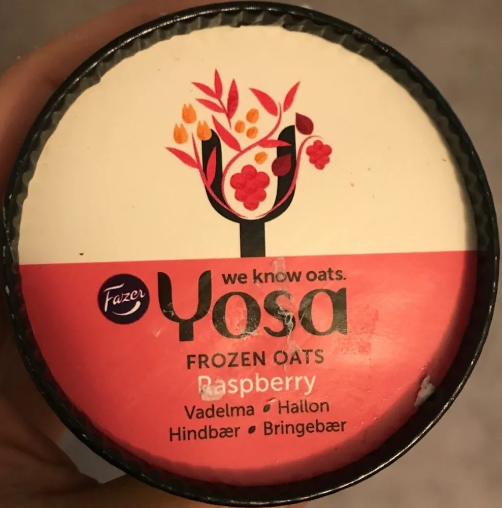 Yosa Frozen Oats Vadelma