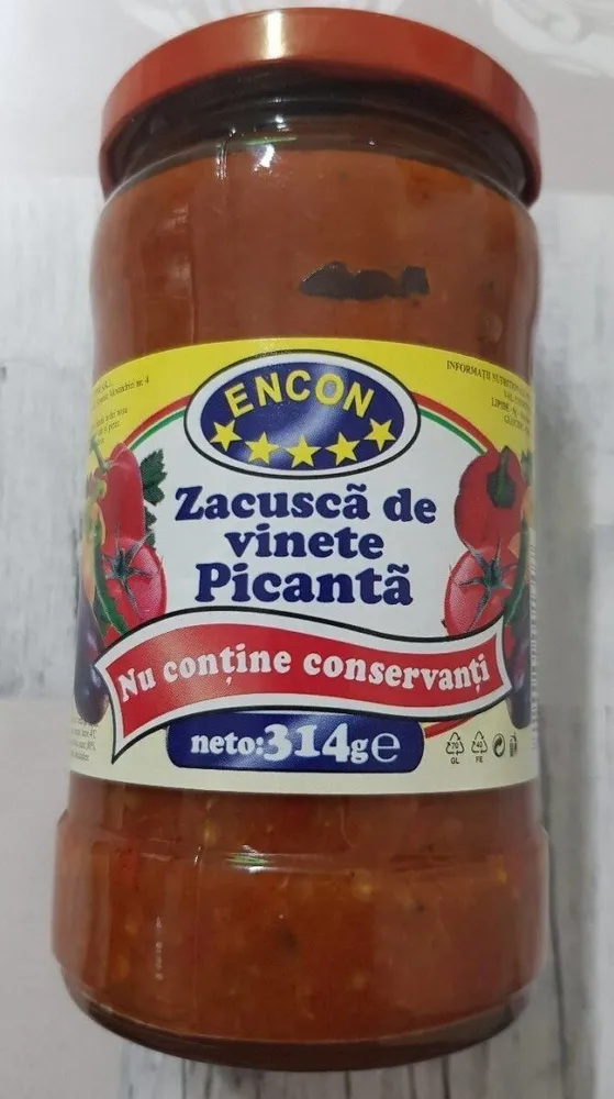 Zacuscä de vinete Picantä