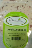 Embutido vegano tipo salami lonchas