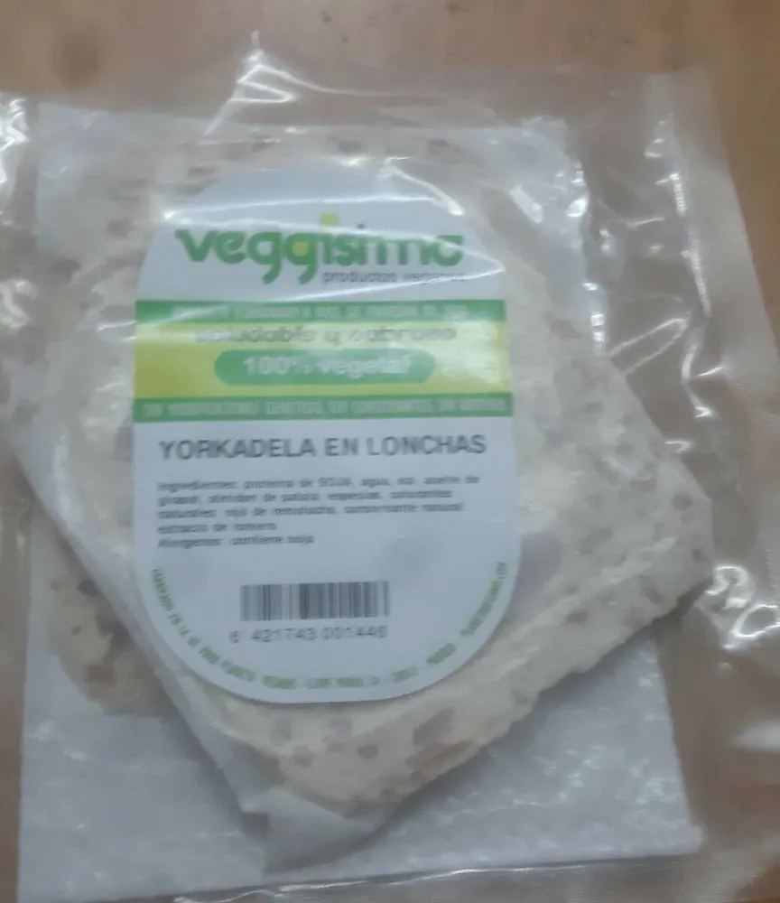 Vegissimo Yorkadela en lonchas