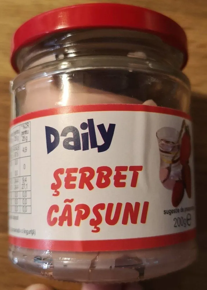 Șerbet căpșuni