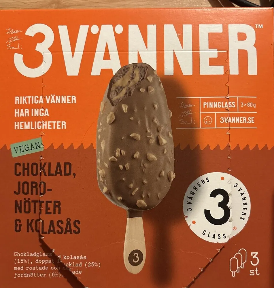 Choklad, Jordnötter & Kolasås (Vegan)