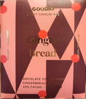 Chocolate topped with gingerbread crumbles
