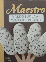 Valkosuklaa-cookie -puikko